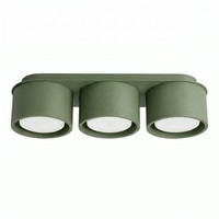 Deckenlampe Aluminium OlivgrüN GX53 3-Flammig Flur L:32,4 Cm Deckenleuchte BüRo