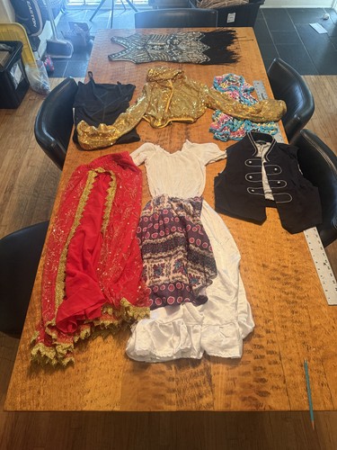 lot of 7 kids costumes 7-10  dresses ect costumes mostly girls kp17