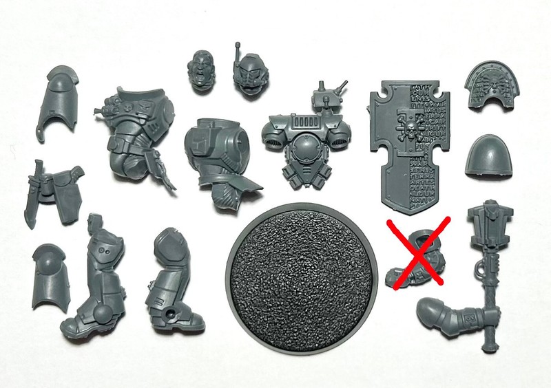 Deathwatch Veteran Aegis Strom Shield (Missing Arm) - Single Miniature - WH40K