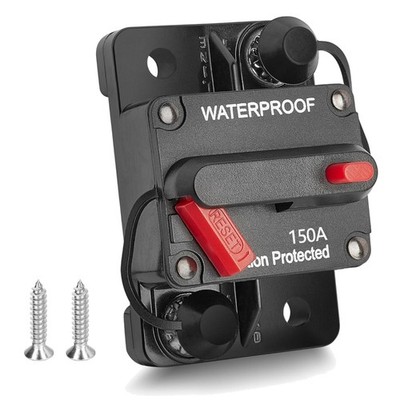 150A Circuit Breaker with Manual Reset Car Automatic Fuse Holder for Car Boat...