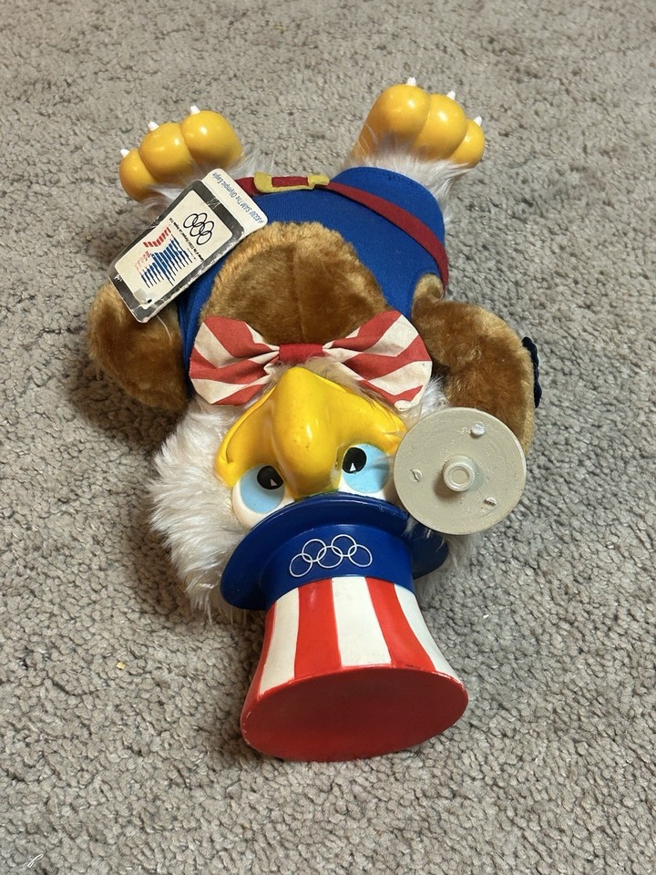 Peluche Sam L'Aigle Olympique - JO Los Angeles 1984 - Applause 8327 - Officiel