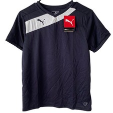 NEW PUMA Junior's Santiago TG Soccer Jersey Size XL Navy Blue Lightweight