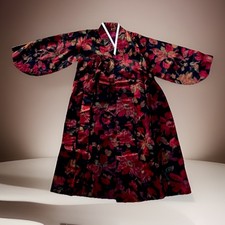 VTG Korean Hanbok Durumagi Coat w Jacquard Silk Lining Jewel Tones K-Pop