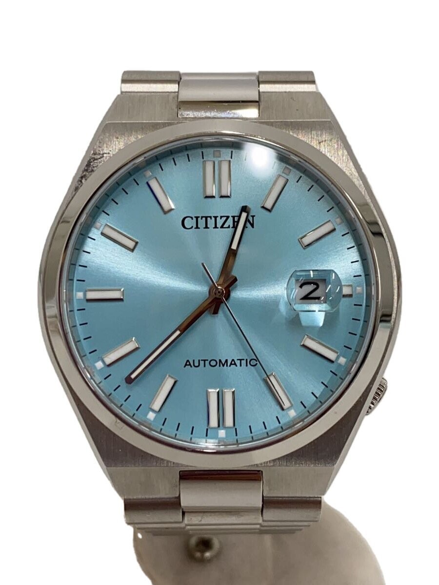 CITIZEN Automatic Stainless Steel Blue Silver Dial Mens Watch 8210 S126967