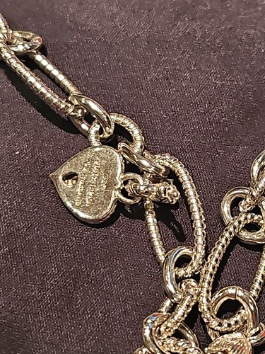 Sterling Silver Judith Ripka MOP CZ Enhancer Pendant Chain Necklace 67g free shi - Picture 8 of 13