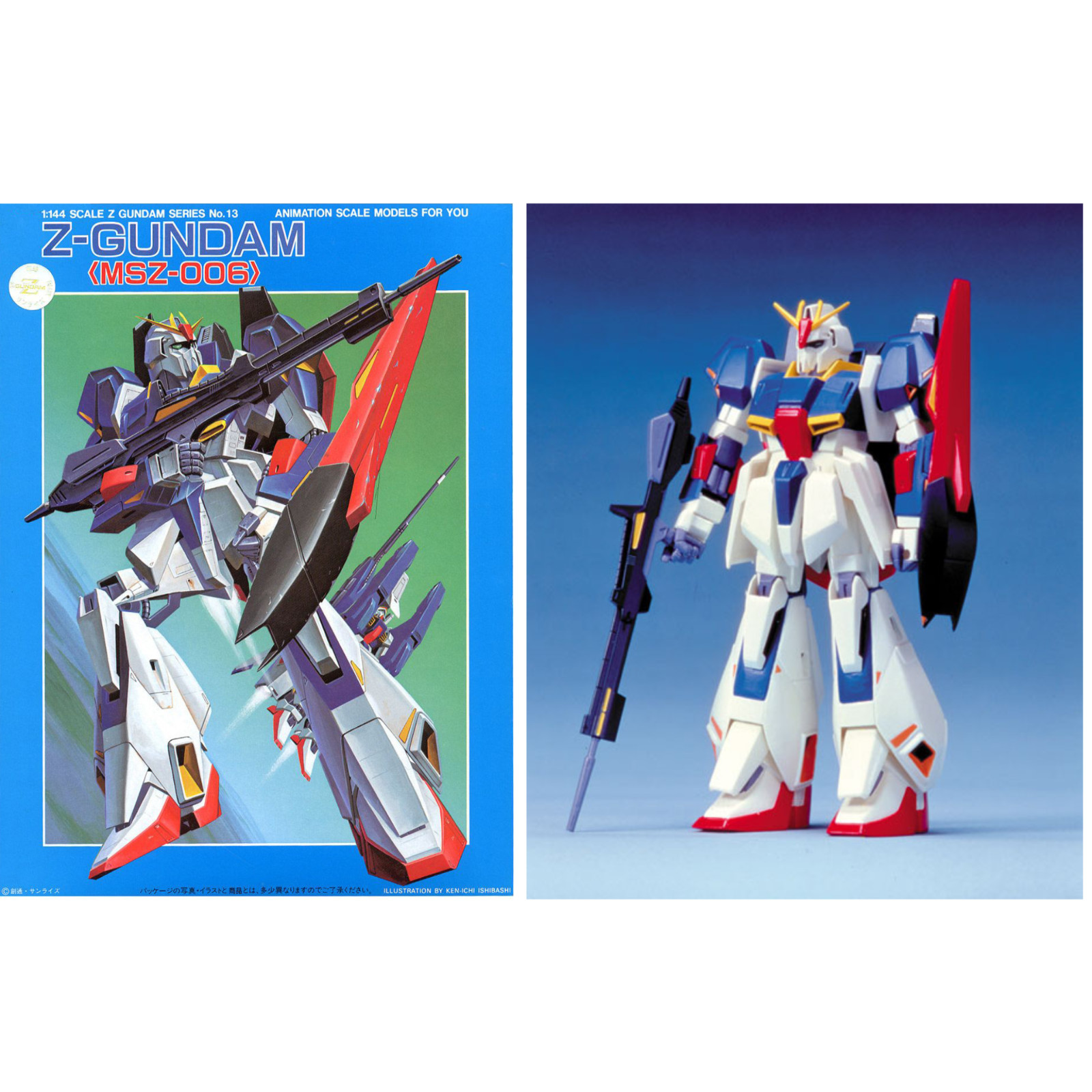 Mobile Suit Zeta Gundam MSZ-006 Maquetas De Pintar a Escala 1:144 Justo Bandai