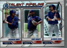 2021 Bowman #TP-CHI Alfonso Rivas / Brennen Davis / Cory Abbott Talent Pipeline
