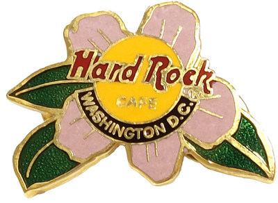 Hard Rock Cafe ''Washington D.C.'' Cherry Blossom Lapel Pin
