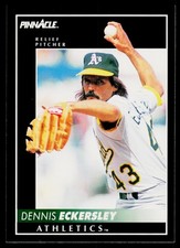 1992 Pinnacle #25 Dennis Eckersley
