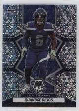 2022 Panini Mosaic No Huddle Silver Mosaic Prizm Quandre Diggs #173 0b3