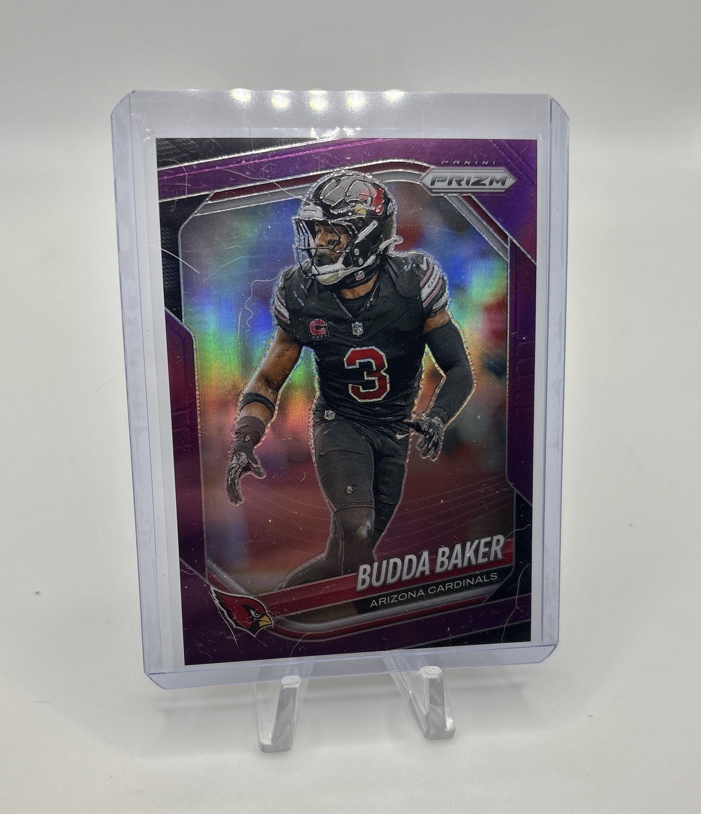 BUDDA BAKER 2025 PANINI PRIZM PURPLE /125 CARDINALS