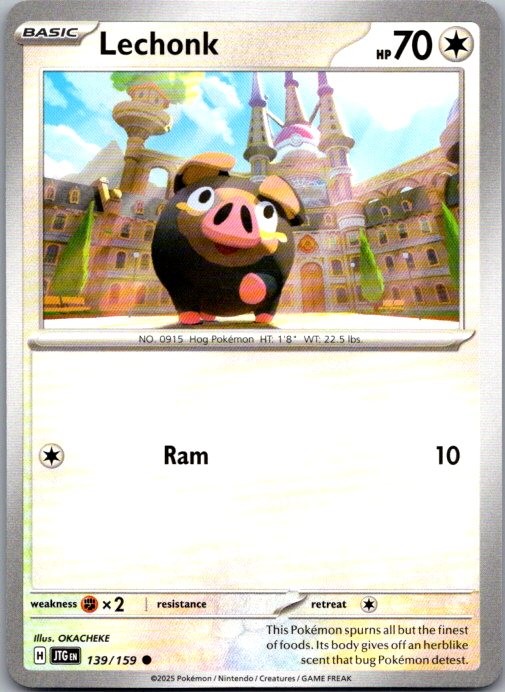 Lechonk 139/159 Common Journey Together Pokemon Near Mint