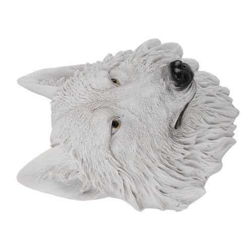 US (White Wolf) 3D Simulated Animal Head Resin Simulated Three-Dimensional Anima