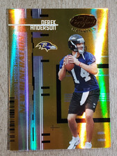 2005 Leaf Certified Materials Mirror Gold Derek Anderson RC /25 Baltimore Ravens