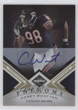 2010 Panini Limited Phenoms Monikers Gold /25 Corey Wootton #161 Rookie Auto RC