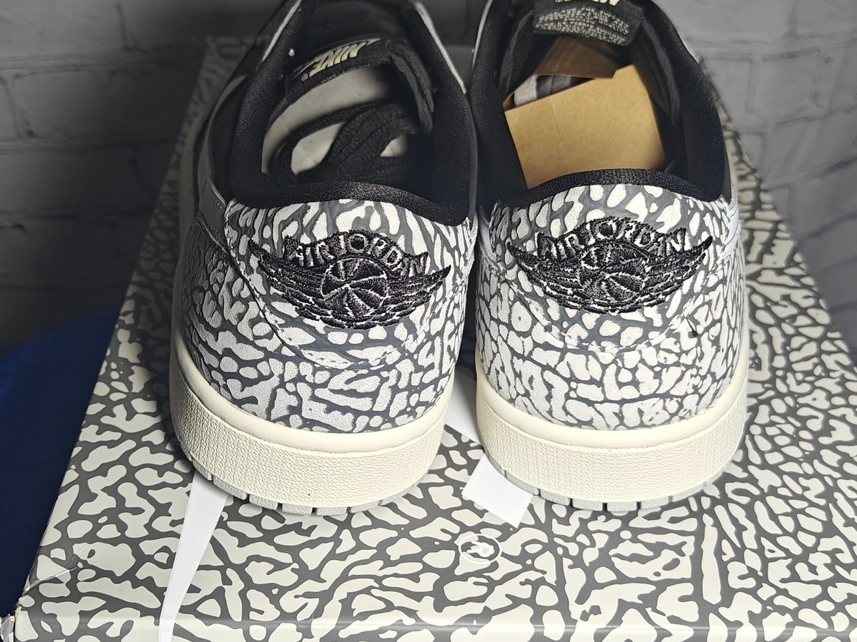Jordan 1 Retro Low OG 'Black Cement' (CZ0790-001) - Size 12.5 Mens