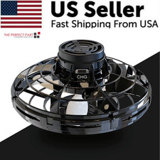 Flying Fidget Spinner Drone Ball UFO Stress Focus Hand Fun Toy LED Kids Adults