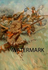 Phillip Russell Goodwin Sam Houston at San Jacinto 1907 24x36 Print Reproduction