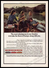 General Foods International Coffees 1970s Magazine Print Ad 1976 Traveling