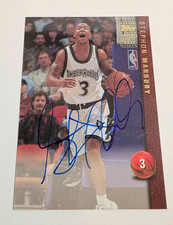 Topps 1998-99 Certified Autographs Stephon Marbury #AG3 Auto Timberwolves