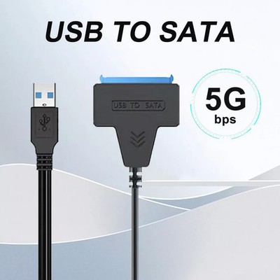 USB 3.0 To SATA 22 Pin SSD Adapter Connector Cable Lead 2.5 Inch Hard Disk Drive