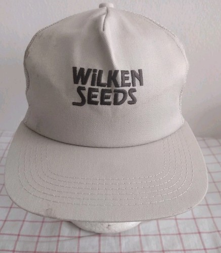 Wilken Seeds Trucker Cap Mütze beige Herren verstellbar bestickt Mesh - Bild 2 von 6
