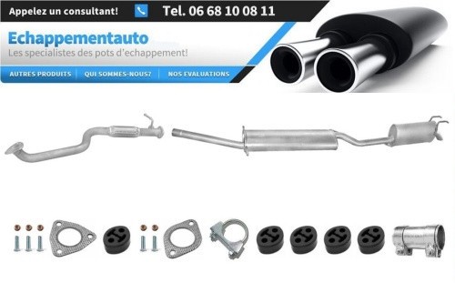 Système d’échappement complet Fiat Multipla 1.9 JTD silencieux pot échappement