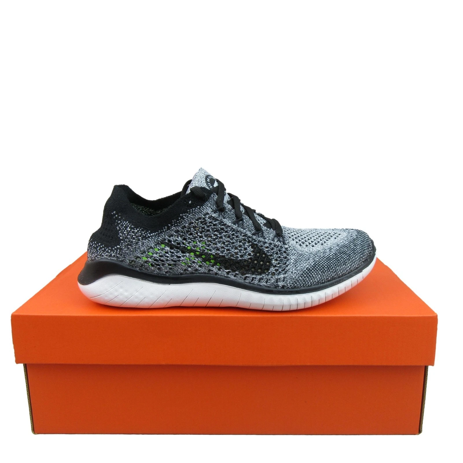 Nike Free RN Flyknit 2018 Womens Size 7.5 Running Shoes Black NEW 942839-101
