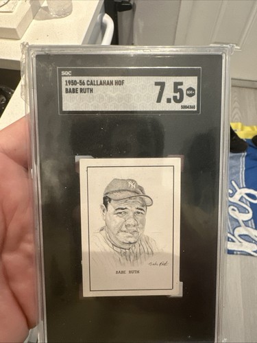 Babe Ruth 1950 Callahan HOF Baseball Card Sgc 7.5 NEAR MINT CENTERED YANKEES