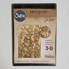 Sizzix 3D A6 Texture Fades Textured Empressions Embossing Folders - 3 Folders
