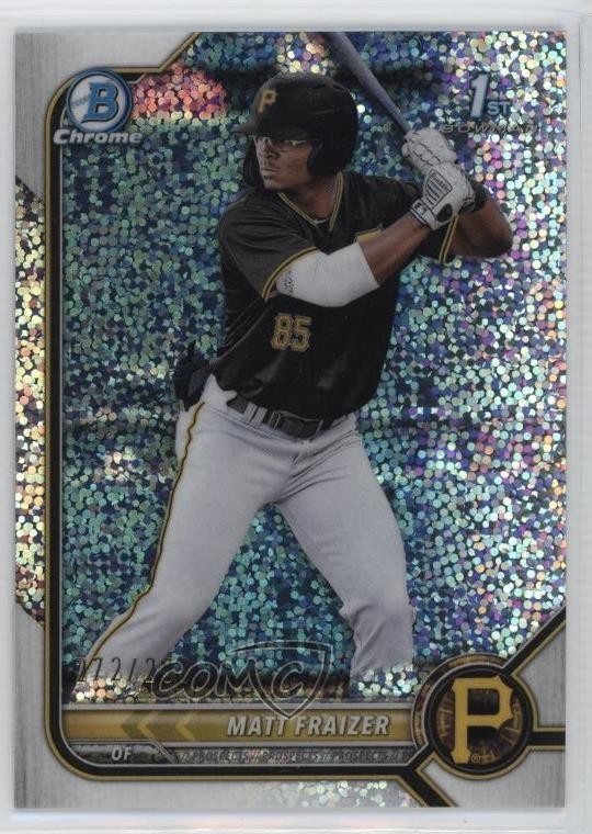 2022 Bowman Chrome Prospects Speckle Refractor 272/299 Matt Fraizer #BCP-91 3hd