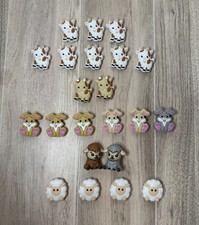 22PCS Silicone Focal Beads Character Silicone Beads