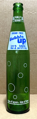 Sugar Free Bubble UP...16 oz soda acl...no city...Blue & white lower neck labels