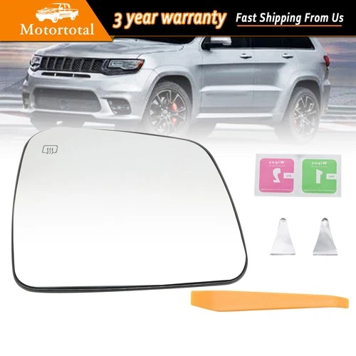 Heated Mirror Glass Driver Side 2011 - 2022 For DODGE DURANGO / GRAND CHEROKEE