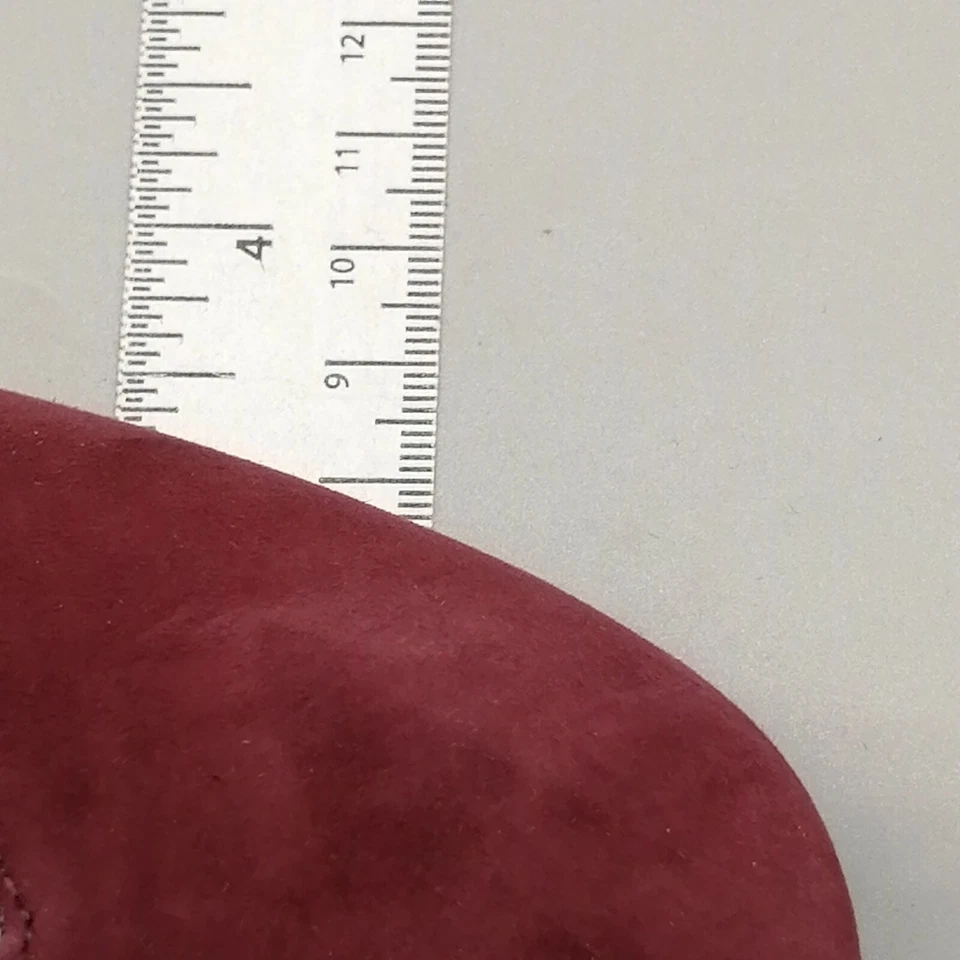 fs ny Zapatos Mujer Bomba Copla Tacón Grueso Borde Festoneado Cojín Vino 8 Foto 4 de 4