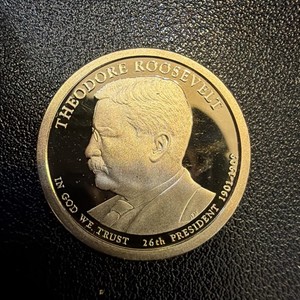 2013-S-Theodore Roosevelt - President - 1$ Proof Coin -Deep Cameo - F7638