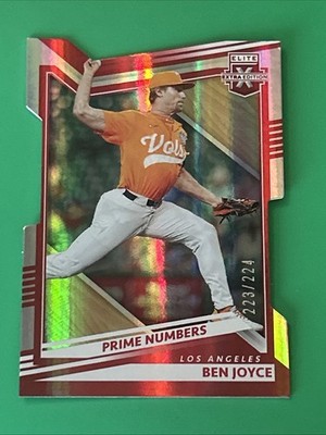 2022 Panini Elite Extra Edition - Ben Joyce #89 Prime Numbers C Die-Cut /224