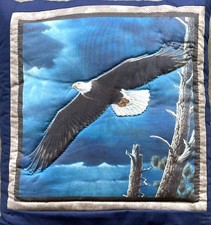 Quillow (Combo Pillow/Small Blanket) Eagle Soaring KQ1 Amish Made in USA