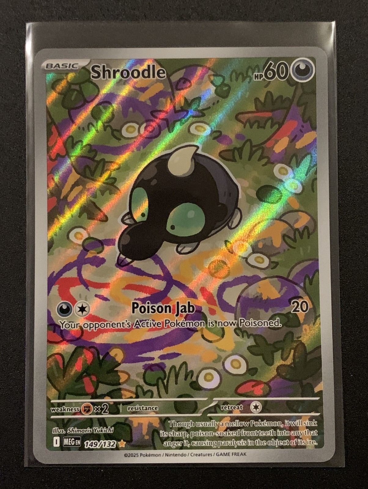 Shroodle 149/132 - Illustration Rare - Mega Evolution Base Set - Pokemon TCG