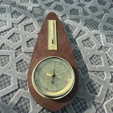 Vintage Shortland Bowen Wooden Wall Hanging Barometer, Thermometer 