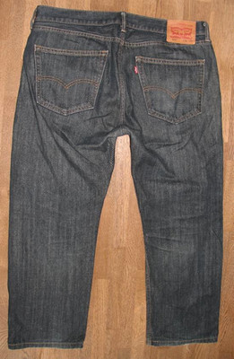 STARK: LEVI`S 505 Herren- JEANS / LEVIS Blue-Jeans in dkl.-blau ca. W37 / L28