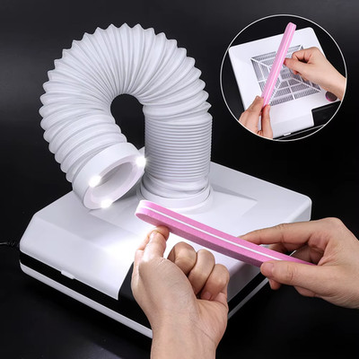 60W Nail Dust Collector Machine Nail Dust Vacuum Cleaner For Manicure Pedicure