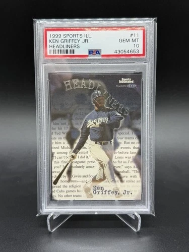 1999 Ken Griffey Jr PSA 10 Gem Mint Sports Illustrated Headliners #11 LOW POP