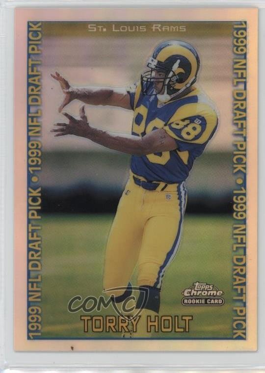 1999 Topps Chrome 1999 NFL Draft Pick Refractor Torry Holt #149 0gm6