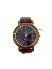 CITIZEN Solar Watch/Analog/Leather/BRW/BRW/SS/H060 T025714/ NULL