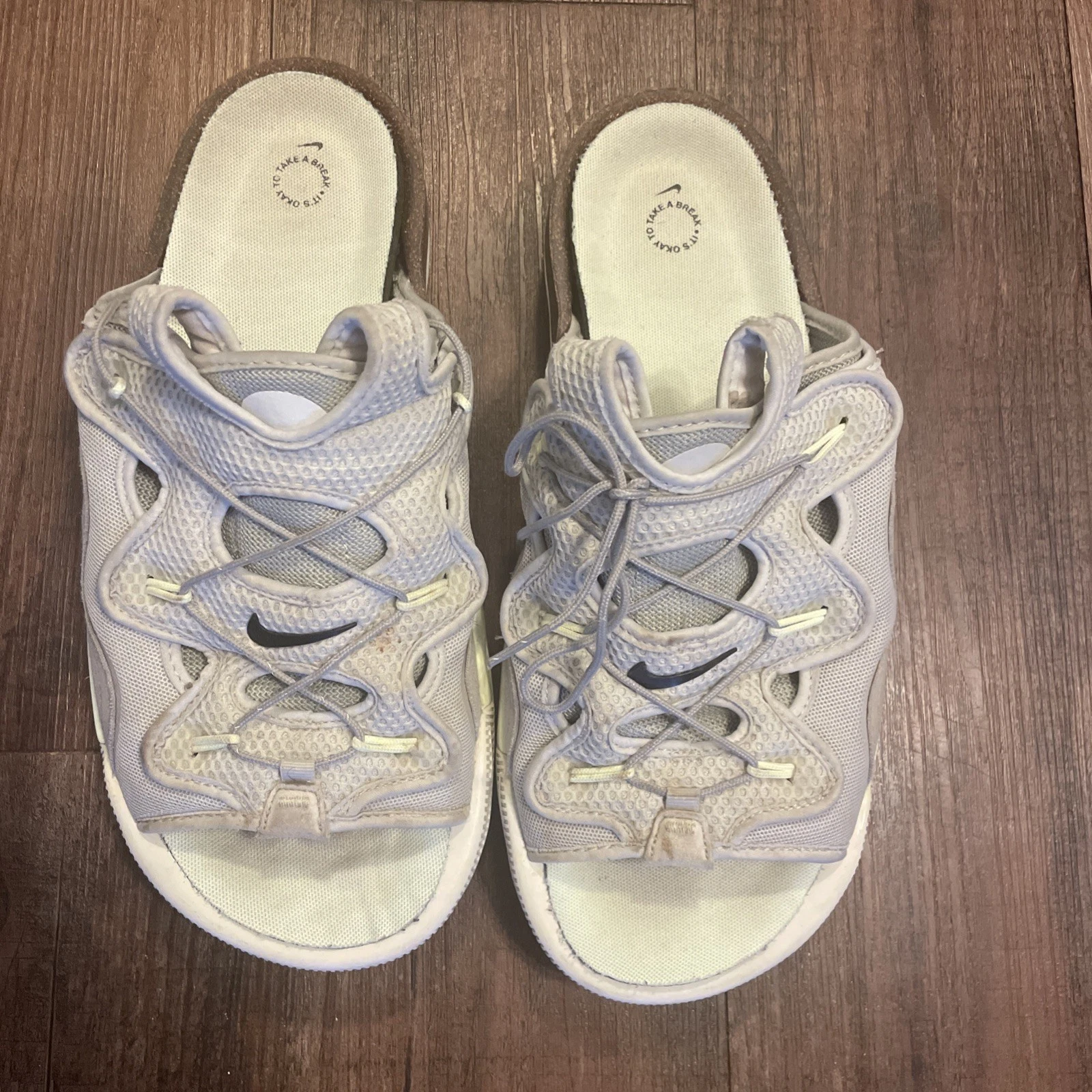 Nike Offline 2.0 Sandali slip on osso chiaro Volt nero CZ0332 002 Uomo taglia 11