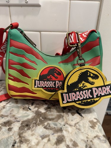 Loungefly Jurassic Park 30th Anniversary Life Finds A Way Bag W/wallet