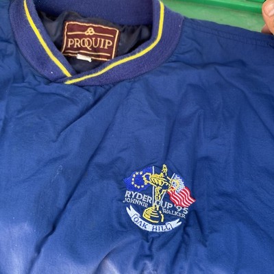 Proquip Men XL Blue Ryder Cup 1995 Performance windbreaker johnnie walker