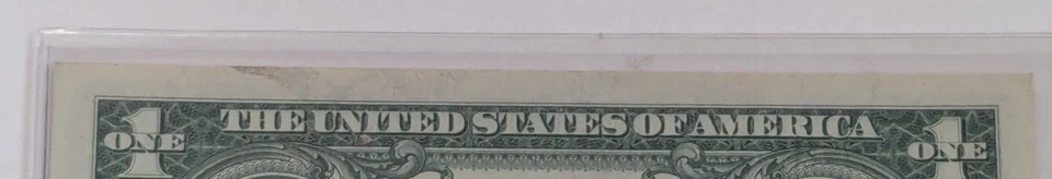 US Two, One Dollar, 1957, $1 Silver Certificates, Uncirculated, Ink Smear Error - Image 3 of 3