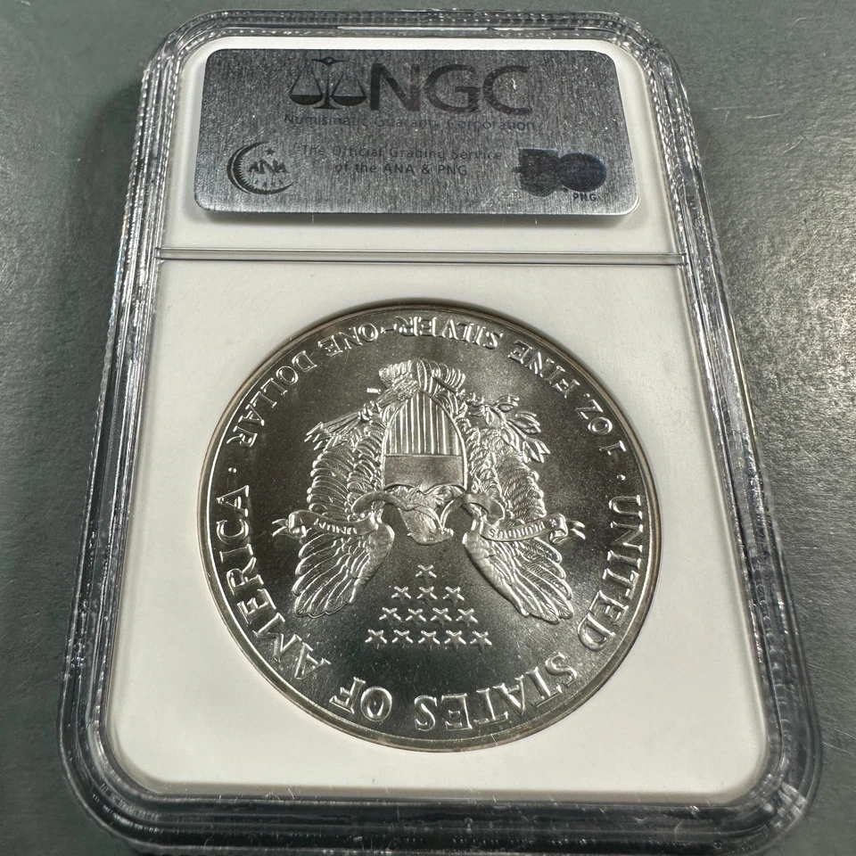 1989 Silver Eagle NGC MS69 (87574) - Image 2 of 2